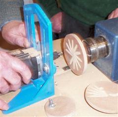 Peter Fuller demonstrates another method of decorating wood